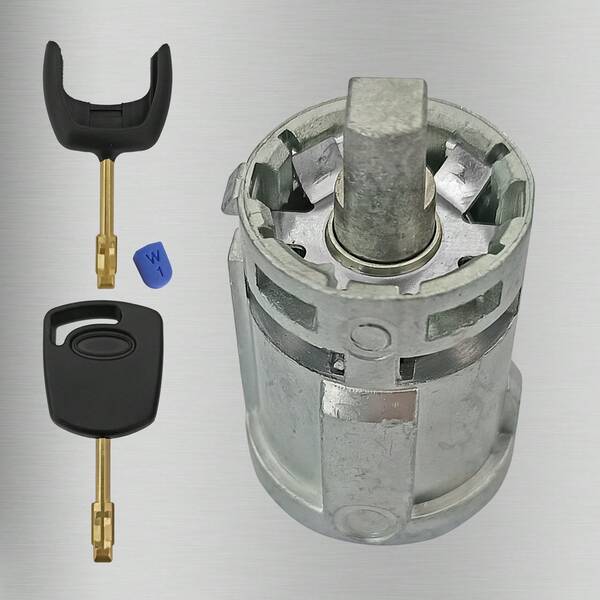 1pc Copper Zinc Alloy Silver Car Ignition Lock For Old Mondeo With 2 Keys