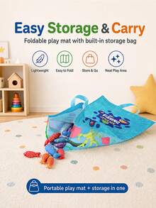 1 Set Non-Magnetic Toddler Fabric Fishing Toy, Number Matching Stacking Cup Fishing Toy Set With Hook And Loop Fish, Foldable Fabric Bag For Easy Storage, Early Education Interactive Crawling Toy For Boys And Girls, Suitable For Children's Day And Birthday Gifts (Random Color Accessories) - Multicolor - View 11