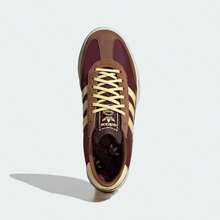 Adidas 三葉草女子SL 72 STACK經典厚底T頭鞋運動休閒鞋 - 暗紅色/棕色/黃色 - 查看 11