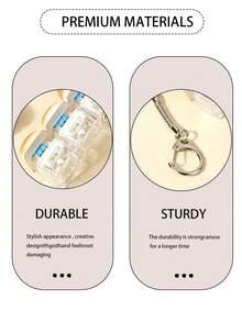 Keyboard Key Keychain, Pressure Relief, Bread Stress Toy, Creative Bag Pendant, Office School Home Novelty, Friend Gift. - Multicolor - View 6