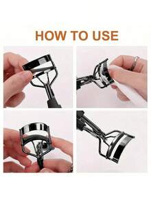 11/10/1pc High-End Black Eyelash Curler, Includes 10 Extra Replacement Pads, Durable And Easy To Use Makeup Tool, Comfortable Grip, Suitable For All Eye Shapes And Lash Lengths, Quickly Curl Lashes, Durable Makeup Tool Set - Black - View 4