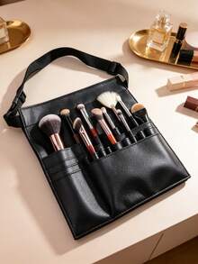 Professional Makeup Artist Waist Bag, Portable Makeup Brush Storage Bag With Large Capacity, Multiple Slots And Adjustable Waist Strap, Makeup Bag (Makeup Brushes Not Included) - Multicolor - View 12