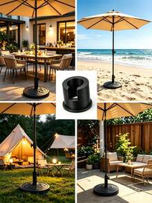 1pc Parasol Stabilizer, Umbrella Pole Fixing Sleeve, Base Adapter, Easy Installation, Portable, Suitable For Outdoor, Patio, Garden, Pool, Camping, Vacation, Summer Essential, Table Umbrella Windproof Reinforcement Accessory, Beach Umbrella Stability Accessory, Anti-Wobble Parasol Sleeve, Wedding Season Graduation Season Back To School Season Gift - Multicolor - View 3