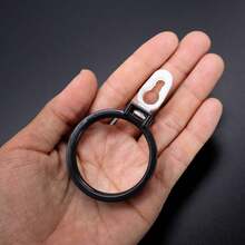 6pcs Minimalist Thickened Quiet Curtain Rings, Multi-Color Plastic Roman Rod Curtain Hooks, Universal Curtain Hanging Accessories, Home Decor - Multicolor - View 5