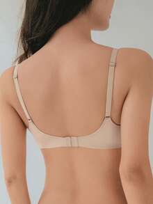 DAZY Holiday Season Super Thin Bra, Bride Lingerie For Women, Breathable Backless Strapless Bra, Soft Seamless Wireless Bra, Sexy Cropped Top Elastic Bra - Dusty Pink - View 3
