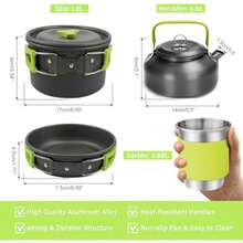 Camping Pots, Pans & Griddles - Green - View 7