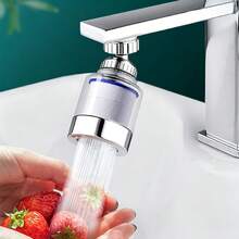 7pcs/Set Kitchen Faucet Filter Aerator, With 5 Replacement Filters And 1 Roll Of Sealing Tape, Soft Water Flow Anti-Splash, Fits Most Kitchen Faucets, Easy Installation, Essential Accessory For Washing Vegetables And Dishes At Home - Multicolor - View 4