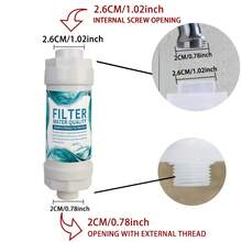 淋浴花灑水過濾器 水龍頭淨水器 淋浴過濾器 浴缸除氯淨水器 熱水器進水前置過濾器 洗衣機水龍頭過濾器 家用廚房水龍頭淨水過濾器 - 加強過濾器 - 查看 8