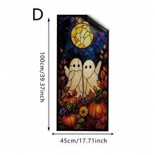 1pc Halloween Bat, Spider, And Ghost Privacy Window Film, Reusable PVC Electrostatic Adsorption Window Film, Suitable For Bathrooms, Bedrooms, Kitchens, And Home Decor. - Multicolor - View 11