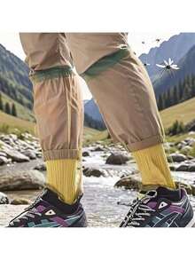 Mosquito Repellent Leg Socks, Breathable Mesh Insect Protection Leggings, Lightweight Anti-Mosquito Cover For Outdoor Hiking Camping - A - View 6