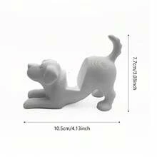 1pc Dog Slouchy Phone Holder Desktop Home Decor Creative Office Ornament - A - View 2