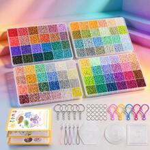 Multi-Color 2.6mm Perler Beads Set With Craft Tools: 5pcs Random Color Lanyards, Perler Board, Perfect Gift For Family And Friends, Or DIY Personalized Accessories For Travel - Molten Beads - View 6