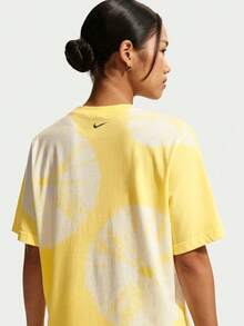 Nike Women's AS W NSW SS TEE Short Sleeve Knit Collarless T-Shirt TIW1212-722 - Pale Yellow - View 2