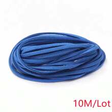 WGRXIRANYKM 5/10/20M Korean Velvet Leather Cord Double-Sided Velvet DIY Handmade Jewelry Accessories Woven Bracelet Necklace Rope - Korean Wool Yarn - View 19