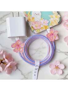 1 Set/4pcs Type-C Charging Cable Protector, Durable Plastic Material, Scratch-Resistant And Anti-Breakage, Compatible For IPhone 17 16 15 14/13/12/11 Pro Max Protector, Gift For Friends - A Set Of Blue - View 7