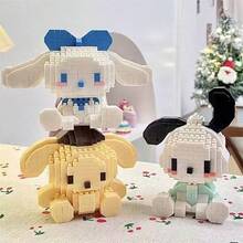 Sanrio Mini Building Blocks Doll Series Display - Approx. 400pcs Cartoon Character Building Blocks, Collectible, Great Birthday Gift, Indoor Decoration, Home Decor, Cute Style Building Blocks, Anime Character Model Gift, Birthday Gift, Carnival Prize, Back To School Gift, Etc. - Multicolor - View 9