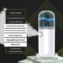 Handheld Mini Hydrating Mist Humidifier Beauty Device Moisturizing Skin Care USB Rechargeable, Nano Mist Facial Beauty Cold Spray Humidifier Oxygen Infusion Portable Small Steam Face Moisturizer USB Rechargeable Mist Device - Multicolor - View 14