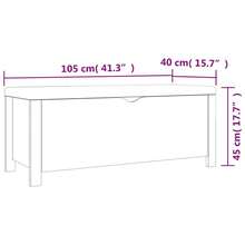 vidaXL Storage Box With Cushion High Gloss Black 41.3"X15.7"X17.7 - Black - View 2
