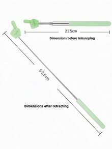 1pc/3pcs/6pcs Retractable Luminous Baton - Multi-Functional Retractable Luminous Presentation Stick, Teacher's Classroom Reading Stick, Student Learning Guiding Pointing Stick, Random Colors And Styles, Classroom Reading And Stretching Baton, Suitabl - Multicolor - View 8