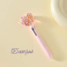 morn shine Heart-Shaped 4-Color Ballpoint Pen, Highly Attractive Multi-Function Multi-Color Pen, Planner Pen, Marker Pen, Neutral Pen - BP245 Heart-shaped Ballpoint Pen - View 6