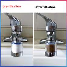 7pcs/Set Kitchen Faucet Filter Aerator, With 5 Replacement Filters And 1 Roll Of Sealing Tape, Soft Water Flow Anti-Splash, Fits Most Kitchen Faucets, Easy Installation, Essential Accessory For Washing Vegetables And Dishes At Home - Multicolor - View 6