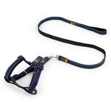 Dog Harness And Leash Set, Adjustable Polyester Drawstring Vest Harness, Durable Leash, Suitable For Small, Medium And Large Dogs, Daily Dog Walking Pet Supplies - Multicolor - View 7