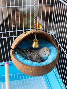 Bird Nest Mat, Pet Bed, All-Season Small Pet Bed For Golden Hamster, Flower Branch Rat, Suitable For Parrot, Budgie, Long-Tailed Parrot, Cockatiel, Conure, Lovebird, Canary, Finch - A - View 1
