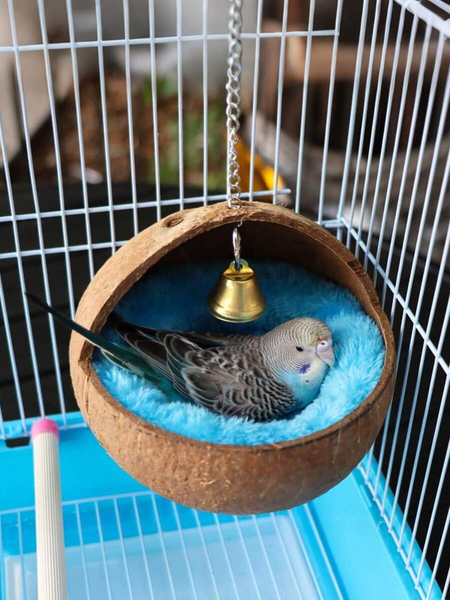 Bird Nest Mat, Pet Bed, All-Season Small Pet Bed For Golden Hamster, Flower Branch Rat, Suitable For Parrot, Budgie, Long-Tailed Parrot, Cockatiel, Conure, Lovebird, Canary, Finch - A - View 1