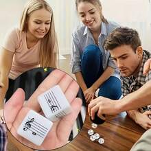 OUMINGYQ 4pcs Music Staff Dice, 2 Pairs Musical Note Dice, Fun Music Theory Learning Tool For Music Notation Knowledge - Staff Dice - View 7