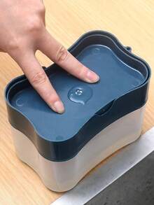Manual Liquid Soap Dispenser With Integrated Sponge Holder - Space-Saving Manual Kitchen Sink Organizer, Suitable For Dishwashing And Handwashing; Easy To Maintain, No Electricity Required; Durable Plastic Soap Pump And Sponge Holder; Compact Countertop Accessory; Perfect For Kitchen, Outdoor Camping, RV, Bathroom, Toilet And Patio; Ideal For Home, Home Cooks, Renters And Enthusiasts - One Size - View 5
