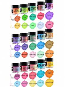 Bubuk Pigmen Termokromik, Aktif pada Suhu 88℉/31℃, Cocok untuk Resin Epoksi, Slime, Seni, Cat, Kain, Pewarna, 5ml/Warna - MultiWarna - View 3