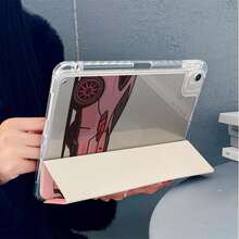 1pc Vintage Racing Print Tablet Protective Case 3+Y Fold Multi-Angle Magnetic Stand Tablet Case With Pen Slot And Auto Sleep/Wake Function, Compatible With IPad PRO/AIR, Compatible With Samsung, Compatible With Xiaomi Pad 5/6/21, Compatible With OPPO Pad, Compatible With Huawei Matepad, Compatible With Honor Pad - Multicolor - View 6