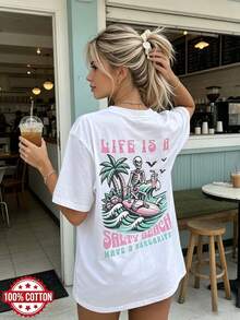 Women T-Shirts - White - View 2
