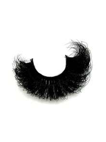 7 Paar 22mm dicke, dichte und niedliche Kunst-Nerz-Wimpern, erzeugen Katzenaugen-Look, natürlich flauschig, übertrieben flauschige künstliche Wimpern, super dicht und langanhaltend 9D-Effekt, dichte lockige Wimpernverlängerung, ideales Make-up-Geschenk für Frauen und Mädchen. - Schwarz - Übersicht 9