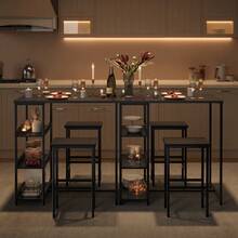 Dining Table & Chair Sets - Black - View 4