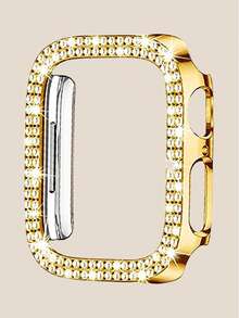 1件組適用於Apple Watch錶帶 38/40/41/42/44/45/46mm 不鏽鋼金屬金色細錶帶 + TPU全包覆防摔防刮保護殼，相容於Watch Series 11/Ultra/SE/10/9/8/7/6/5/4/3/2/1 錶帶與錶殼配件 - 金色 - 查看 10