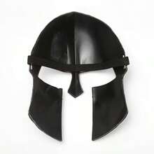 1pc 2 Styles Cool Warrior Half Face Mask | Gold & Black, Ideal For Halloween, Christmas Cosplay, Bar Club Party, Stage Performance And Photography Props - Sparta - View 6