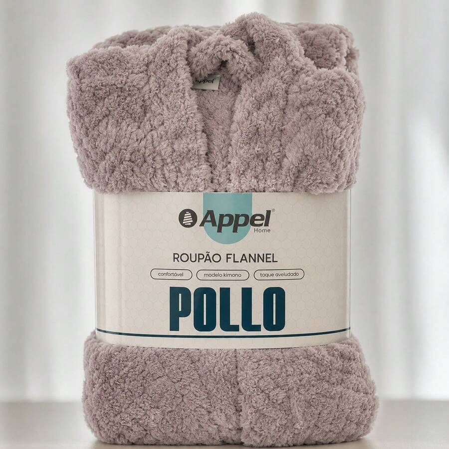 ROUPÃO MICROFIBRA FLANNEL APPEL QUENTINHO PARA FRIO MACIO