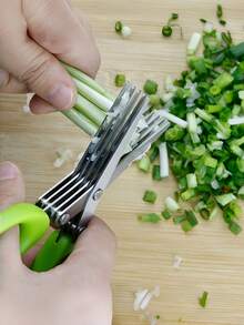 Kitchen Scissors Multi-Layer Design Convenient And Efficient For Cutting Vegetables - Multicolor - View 5