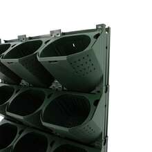 YUNRUX Wall Planter, Wall-Mounted Flower Pot Holder, Wall-Mounted Planter With 36 Pots - A - View 4