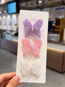 815 Stücke/Set Haaraccessoires für Schülerinnen, Satin-Schleifen, 3D-Stoffblumen-Haargummis, Mesh-Schmetterlinge, bunte Stern-Clips mit Macaron-Haarbändern, weich und nicht schädlich, frisches und minimalistisches Design, geeignet für Partys, Kunstaufführungen, Wochenendausflüge, tägliche Haarclips und Flecht-Haaraccessoires-Set - Verschiedenfarbig - Übersicht 9