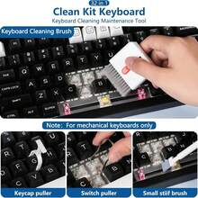 Digital Cleaning Kit Phone Camera Laptop Keyboard Cleaning Brush Key Screen Cleaner Dust Collector Christmas Gift - Multicolor - View 6