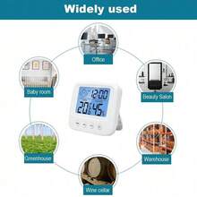 1pc/2pcs New LCD Digital Temperature Baby Room Humidity Meter Backlight Home Indoor Electronic Hygrometer Thermometer Weather Station - Multicolor - View 6