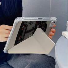 1PC Retro Racing Car Print Tablet Case 3+Y Fold Multi-Angle Magnetic Stand Tablet Case With Pen Slot & Auto Sleep/Wake Protective Cover, Compatible With IPad PRO/AIR, Compatible With SAMSUNG,Compatible With XIAOMI Pad 5/6/21,Compatible With Oppo Pad,Compatible With Huawei Matepad,Compatible With Honor Pad - Multicolor - View 5