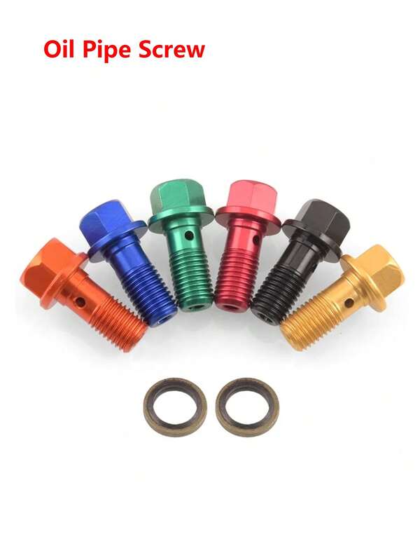 M10x1.25 Banjo Bolt Screw For Pit Dirt Bike ATV Quad Moped Scooter Go Kart Motorcycle Hydraulic Brake Oil Cooler
