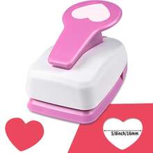 5/8 Inch 15mm Heart Paper Hole Puncher Cutter Tool Daily Fashion Heart Shape 5/8 Inch 15mm DIY Portable Suitable For Paper Crafts Cardmaking Scrapbooking For Journaling For Student - 5/8 Inch 16mm Heart Punch - View 2