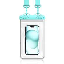 1 Piece Anti-Slip Snap-Fastening Waterproof Mobile Phone Storage Bag, Made Of Thick And Wear-Resistant PVC, Suitable For Outdoor Activities Such - Multicolor - View 12