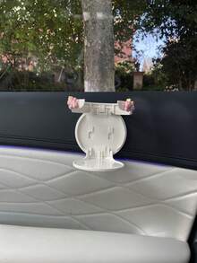 1pc Colorful Polka Dot Black Cat Car Cup Holder, Foldable Cup Holder For Milk Tea, Coffee And Drinks, Acrylic Running Cat Car Door Side Storage Foldable Cup Holder, No-Drill Car Interior Coffee Storage Rack, Home Dorm Wall-Mounted Cup Storage Rack, Foldable Cup Holder Cup Storage Rack, Multi-Functional Foldable Car Cup Holder - A - View 5