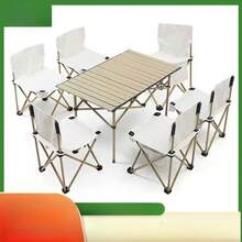 Travel Camping Gear Folding Chair Outdoor Folding Chair Portable Table And Chair Set Combination - Multicolor - View 1