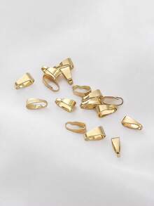 10/20/30pcs Copper Plated 18K Gold Lobster Clasp With Anti-Oxidation Storage Bag, Used For Pendant Jewelry Open Clasp, DIY Bracelet, Necklace, Jewelry Accessories Materials-Christmas DIY Jewelry Accessories - Gold - View 5